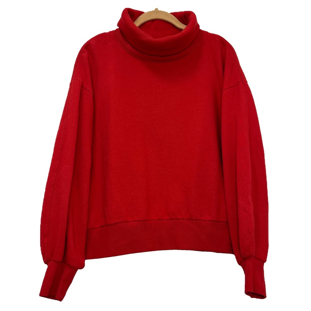 Gap funnel-neck red sweatshirt